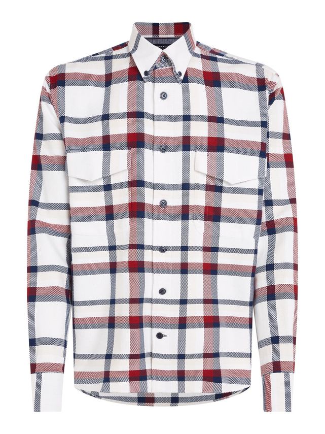 Global Stp Texture Chk Overshirt fra Tommy Hilfiger