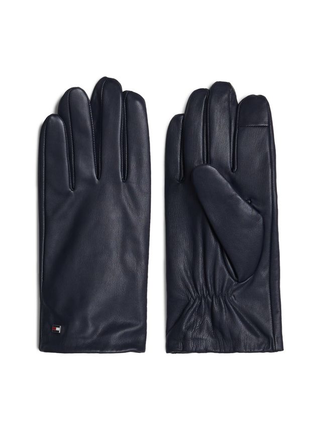Essential Flag Leather Gloves fra Tommy Hilfiger