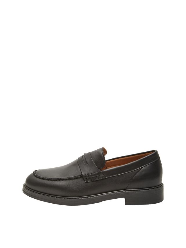 Slhblake Leather Penny Loafer B fra Selected