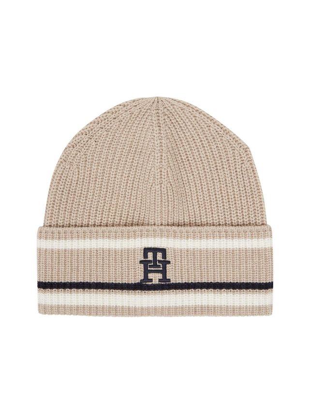 Th Monogram Beanie fra Tommy Hilfiger