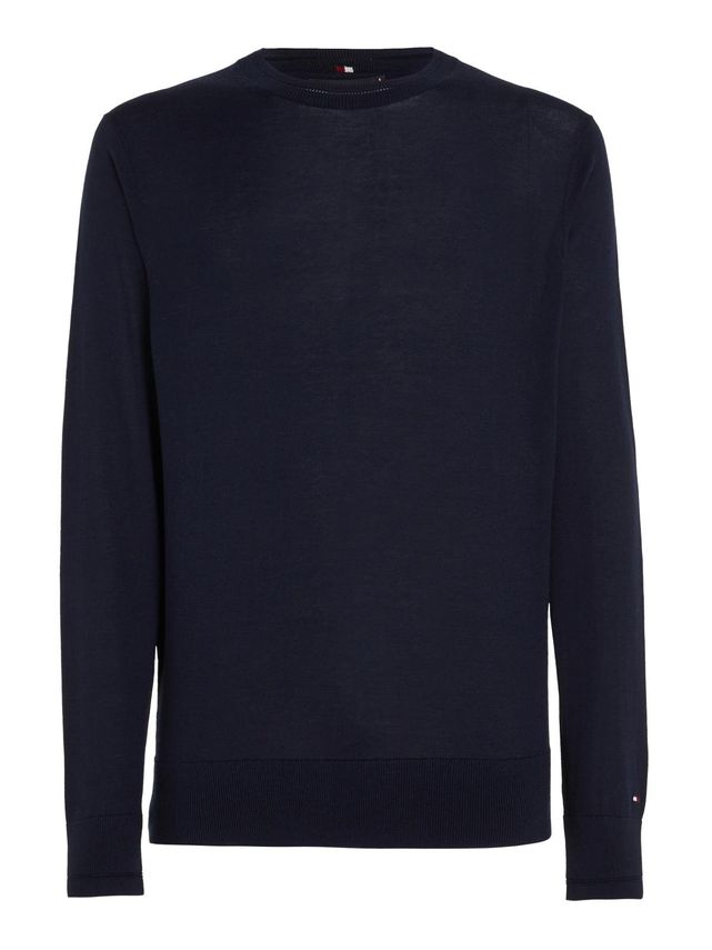 Dc Cotton Lyocell Crewneck fra Tommy Hilfiger