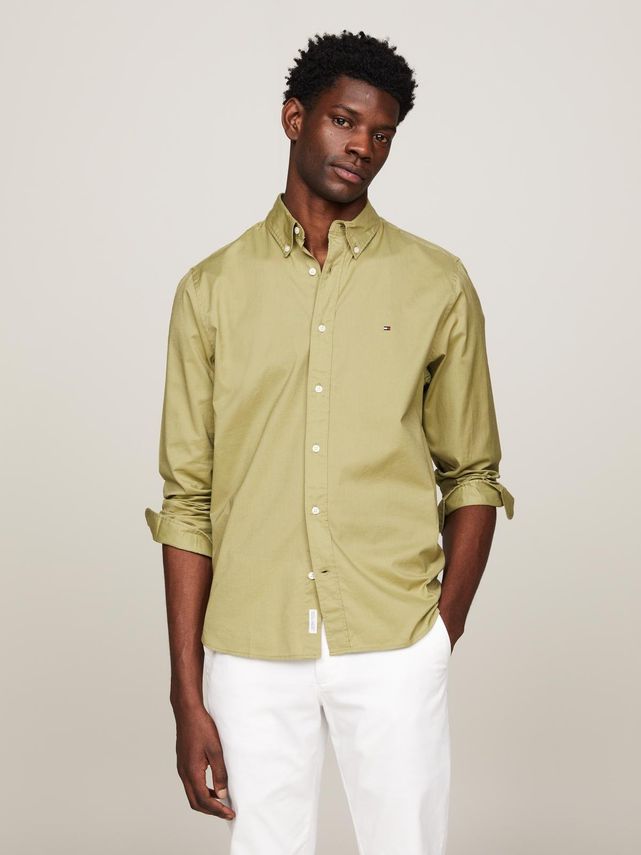 Flex Poplin Rf Shirt fra Tommy Hilfiger