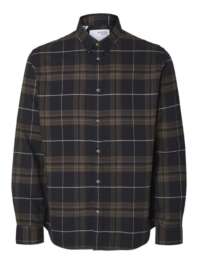 Slhslimowen Flannel Shirt Ls Noos fra Selected