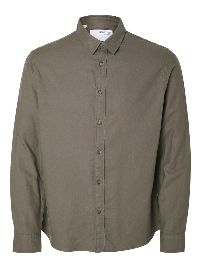 Slhslimowen Flannel Shirt Ls Noos fra Selected