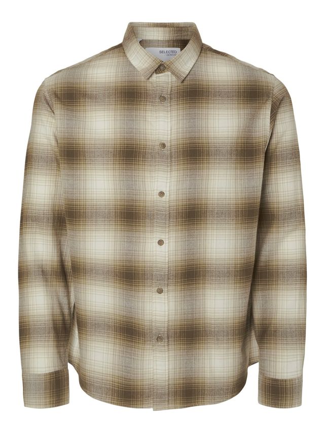 Slhslimowen Flannel Shirt Ls Noos fra Selected