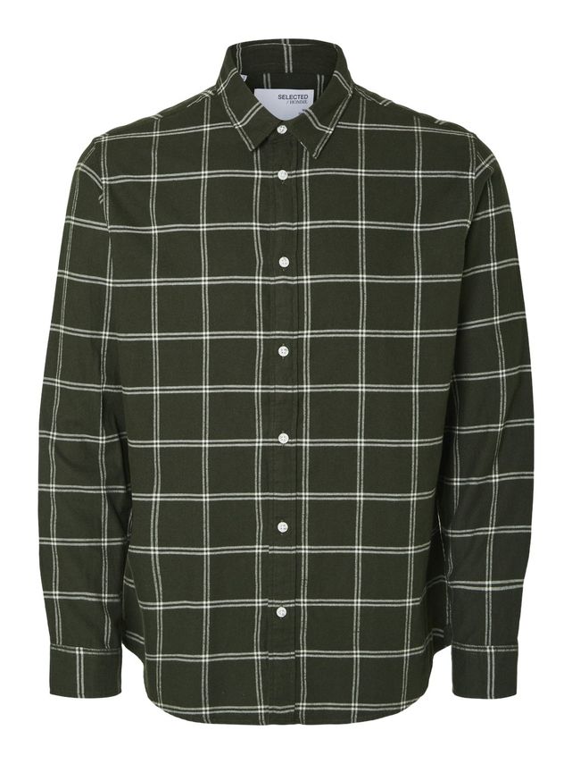 Slhslimowen Flannel Shirt Ls Noos fra Selected