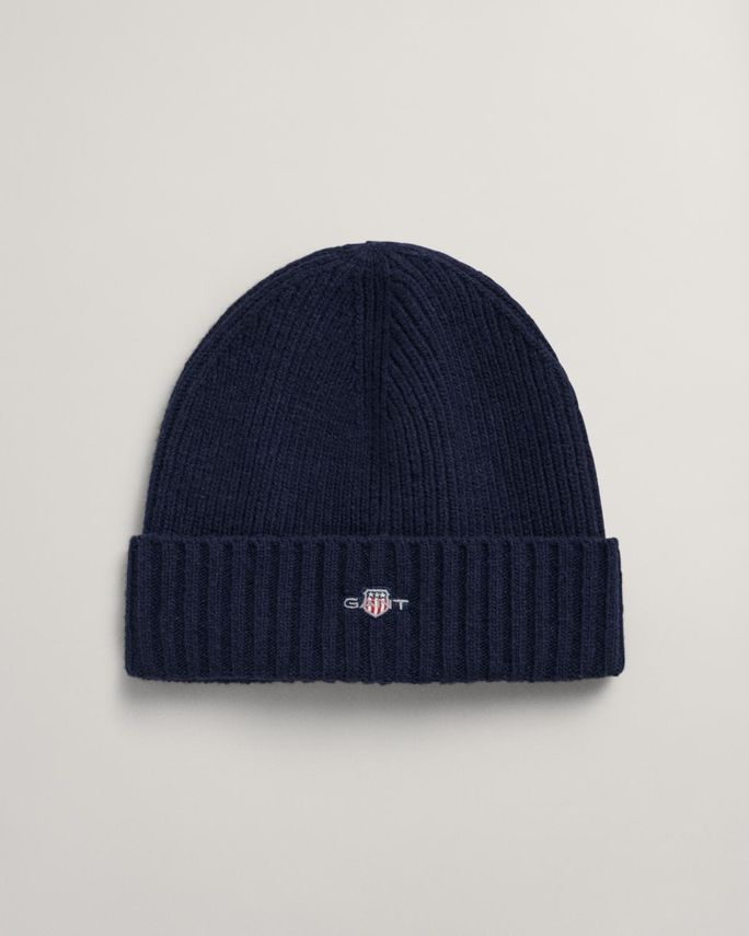Unisex. Shield Wool Beanie fra Gant