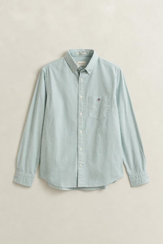 Reg Oxford Banker Stripe Shirt fra Gant