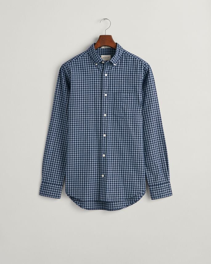 Reg Jaspe Gingham Shirt fra Gant