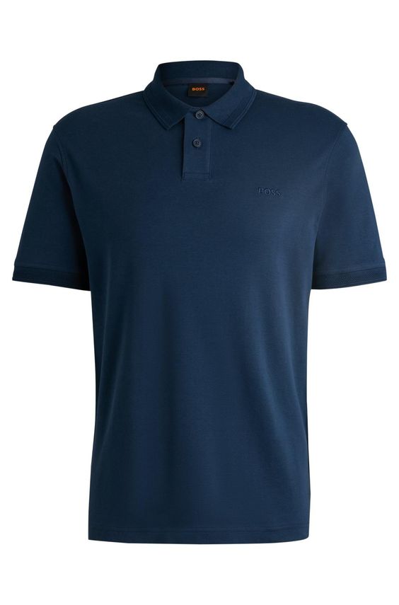 Afslappet poloshirt fra BOSS med dekorative detaljer