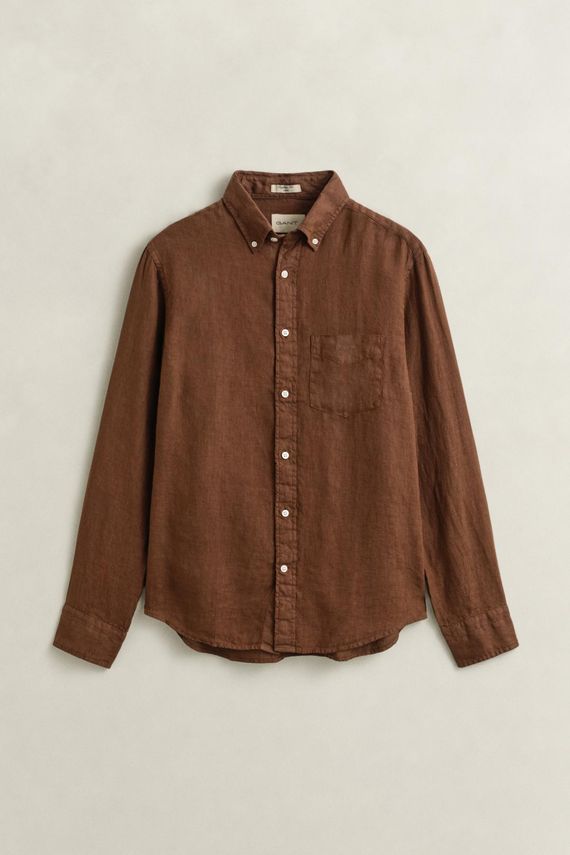 Reg Gmnt Dyed Linen Shirt fra Gant