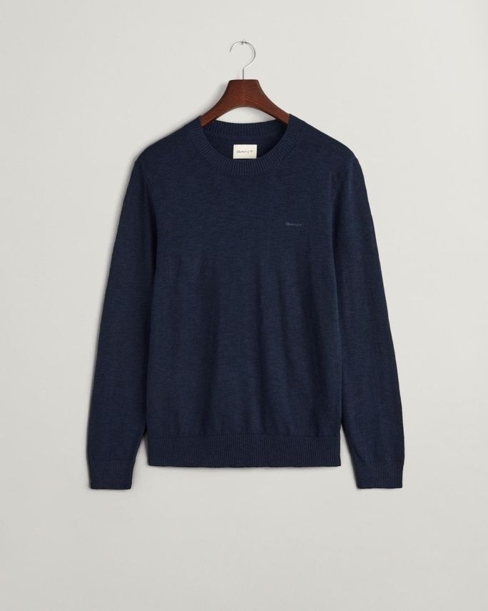 Cotton Linen C Neck fra Gant