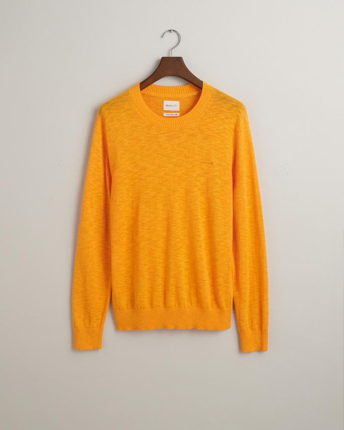 Gant Cotton Linen C Neck – Elegant T-shirt til Mænd
