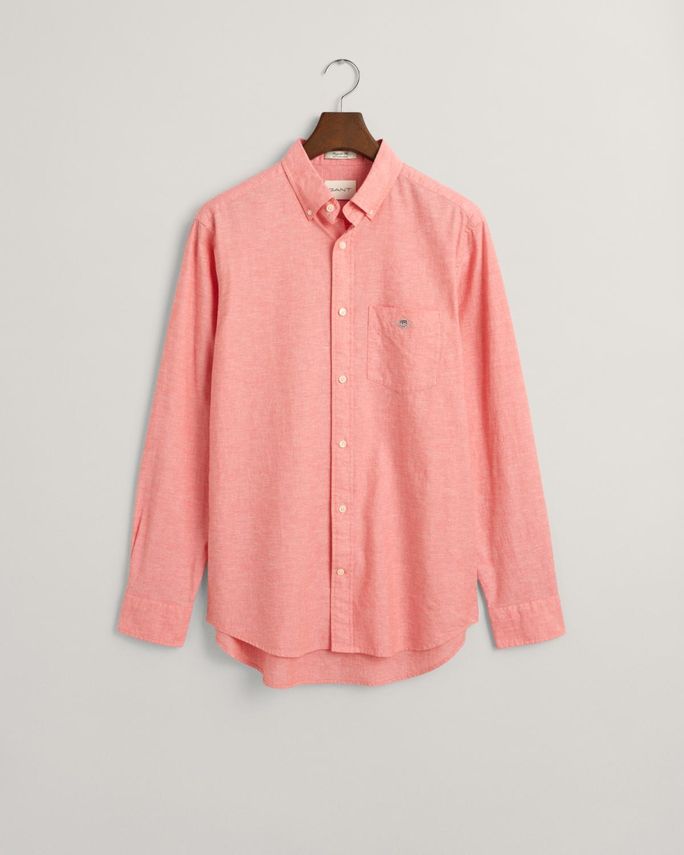 Gant Reg Cotton Linen Skjorte – Fantastisk Udsalg!
