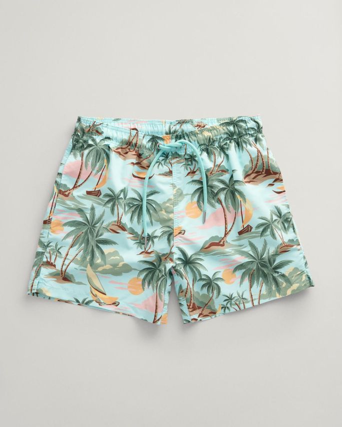Hawaii Print Swim Shorts fra Gant