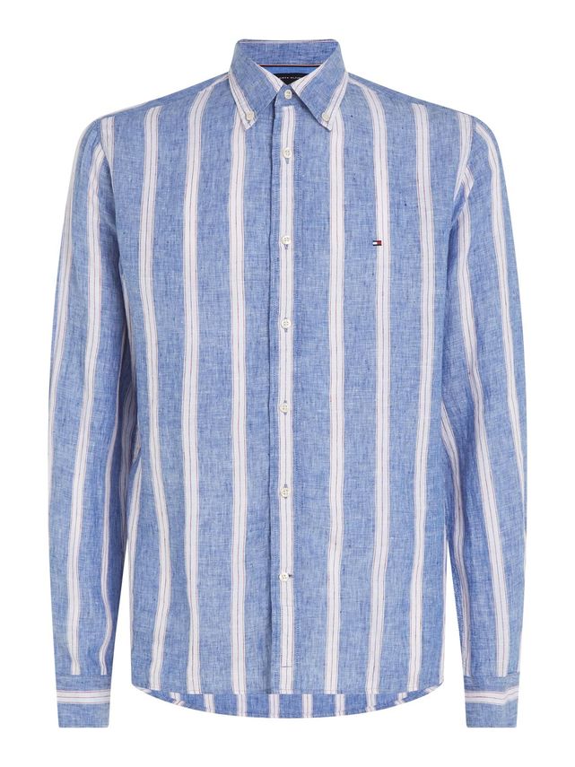 Tommy Hilfiger Linned Skjorte med Tre Striber – Elegant Design!