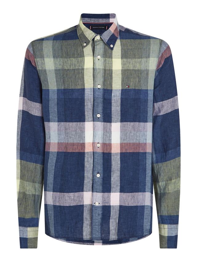 Tommy Hilfiger Linned Multi Check Skjorte på udsalg