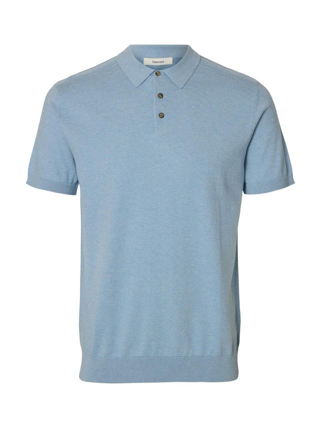 Slhberg Ss Knit Polo Noos fra Selected