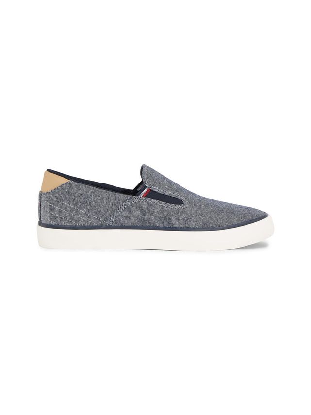 Tommy Hilfiger Th Hi Vulc Low Slipon Chambray - Tilbud!