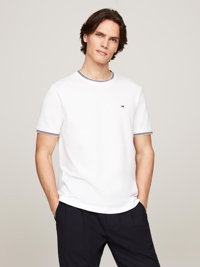 Tommy Hilfiger Tipped Krave T-shirt på tilbud!