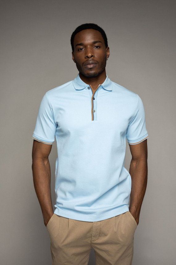 Mos Mosh Mmgharvey Polo T-Shirt med Broderi - Stilfuld Elegance