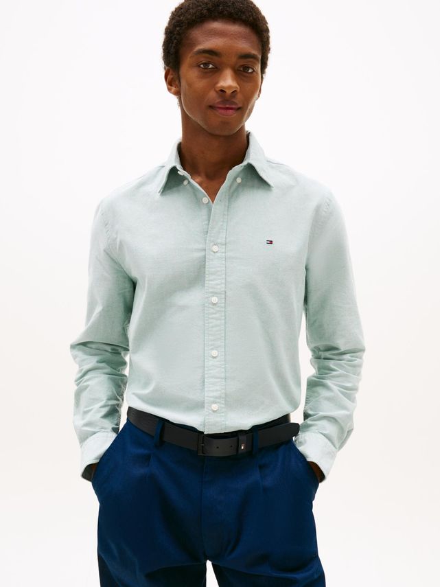 Tommy Hilfiger Solid Heritage Oxford Skjorte på udsalg