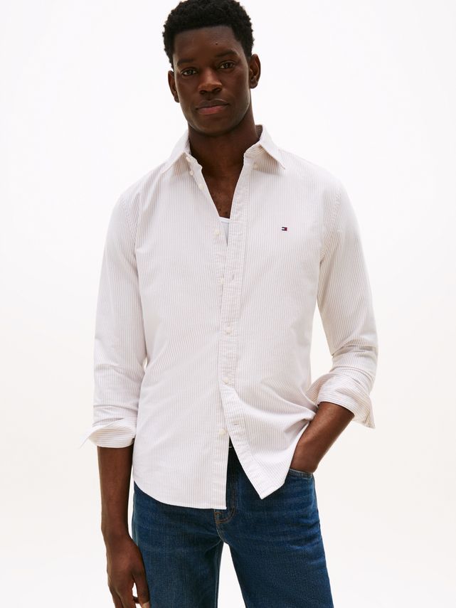 Tommy Hilfiger Heritage Oxford Stribet Skjorte på udsalg