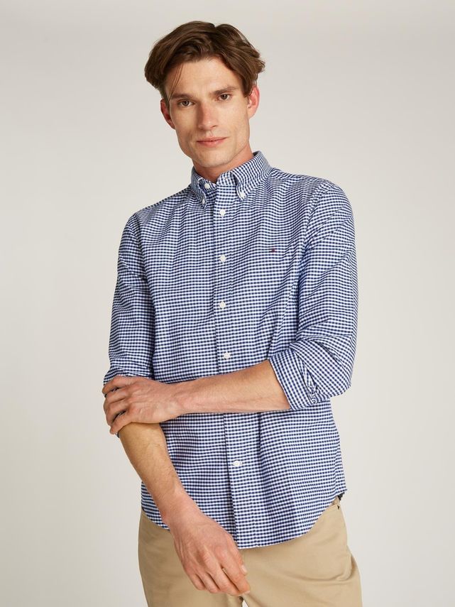 Tommy Hilfiger Heritage Oxford Gingham Skjorte på Udsalg
