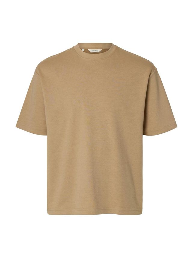 Slhlooseoscar Ss O Neck Tee Noos fra Selected