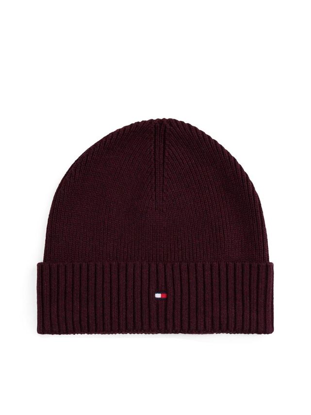 Tommy Hilfiger Th Flag Pima Cotton Beanie på tilbud!