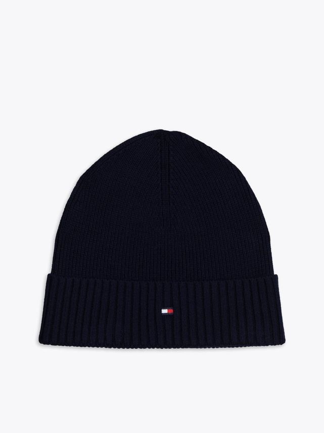 Tommy Hilfiger Th Flag Pima Bomulds Beanie på tilbud!