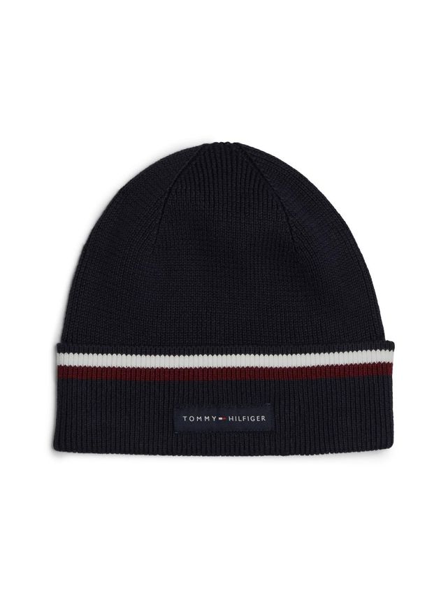 Th Corp Love Solid Stripe Beanie fra Tommy Hilfiger