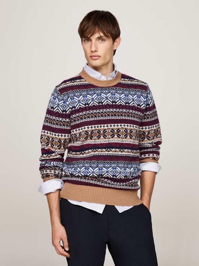 Tommy Hilfiger Gifting Uldblanding Fairisle Trøje - Stilfuld!