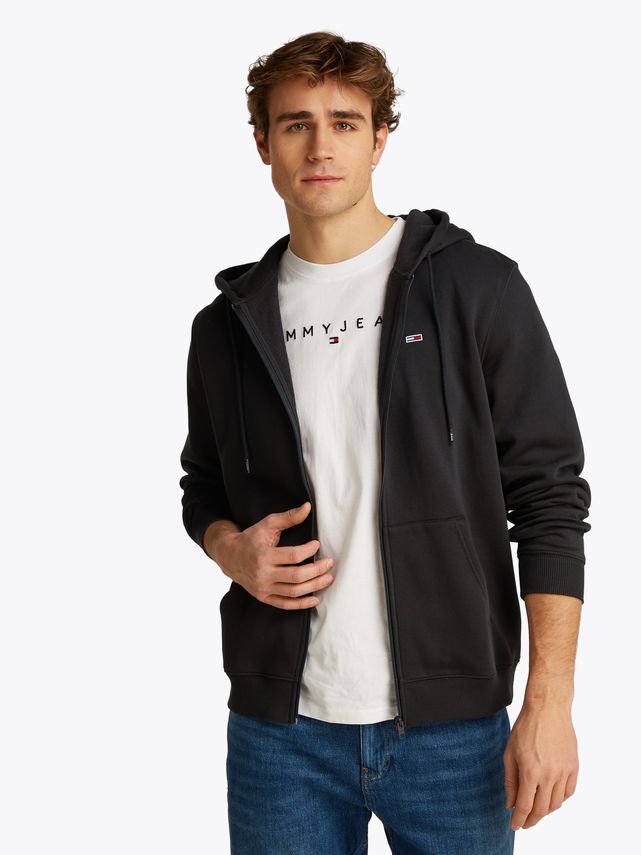 Tommy Jeans Tjm Reg S Flag Zip Thru – Fantastisk tilbud!