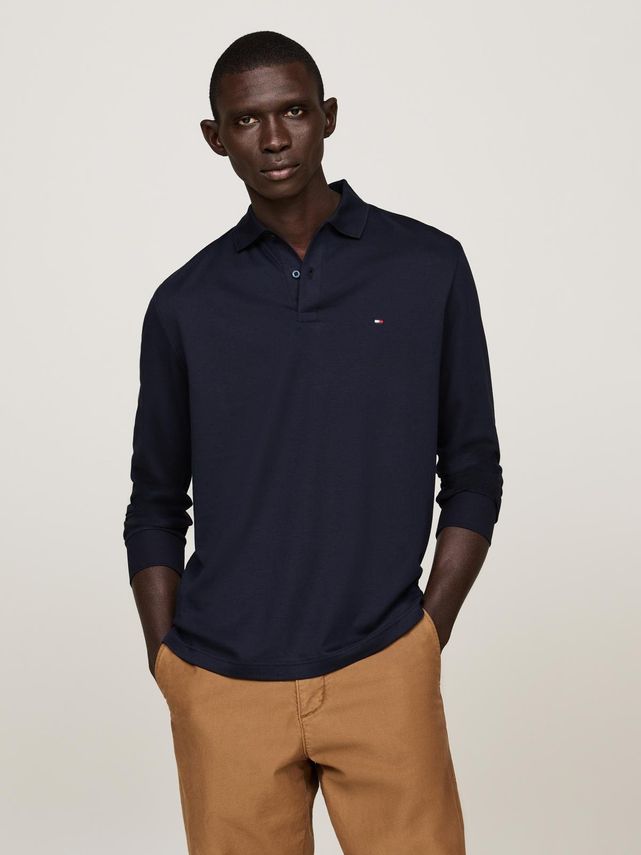 Tommy Hilfiger L S Liquid Cotton Polo – Fantastisk tilbud!