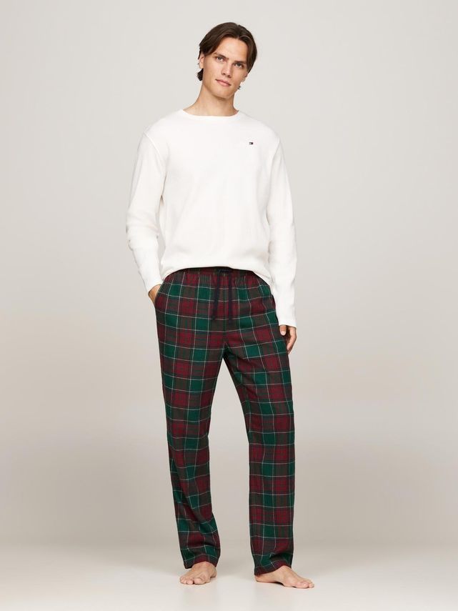 Tommy Hilfiger Waffle Flannel Pyjamas Sæt på Udsalg