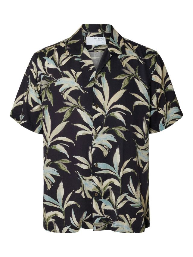 Slhregnoa Mix Shirt Ss Resort fra Selected