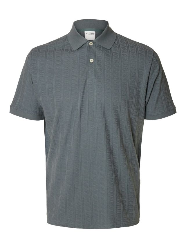Slhjett Jacquard Ss Polo fra Selected
