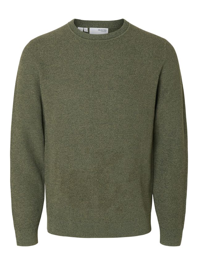 Slhross Ls Strikket Crew Neck fra Selected – Fantastisk tilbud!