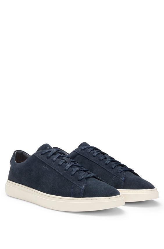 BOSS Kieran Tenn Suede Sneakers – Fantastisk Tilbud!