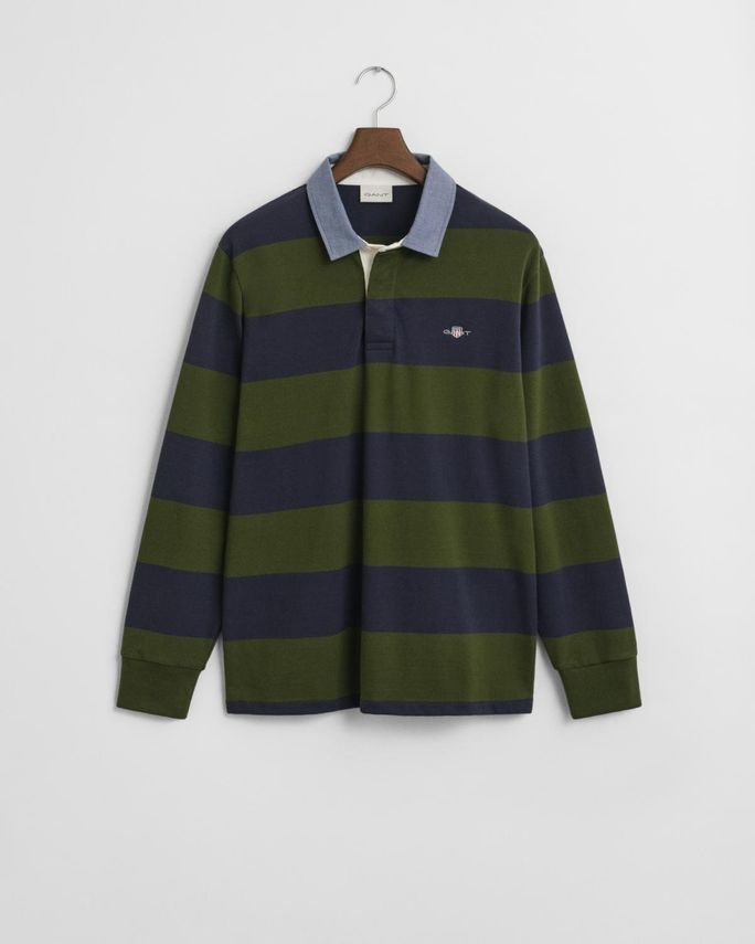 Gant Chambray Stripe Heavy Rugger – Fantastisk tilbud!
