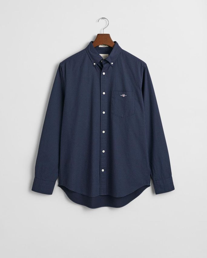 Gant Reg Micro Print Skjorte – Stilfuld til enhver lejlighed