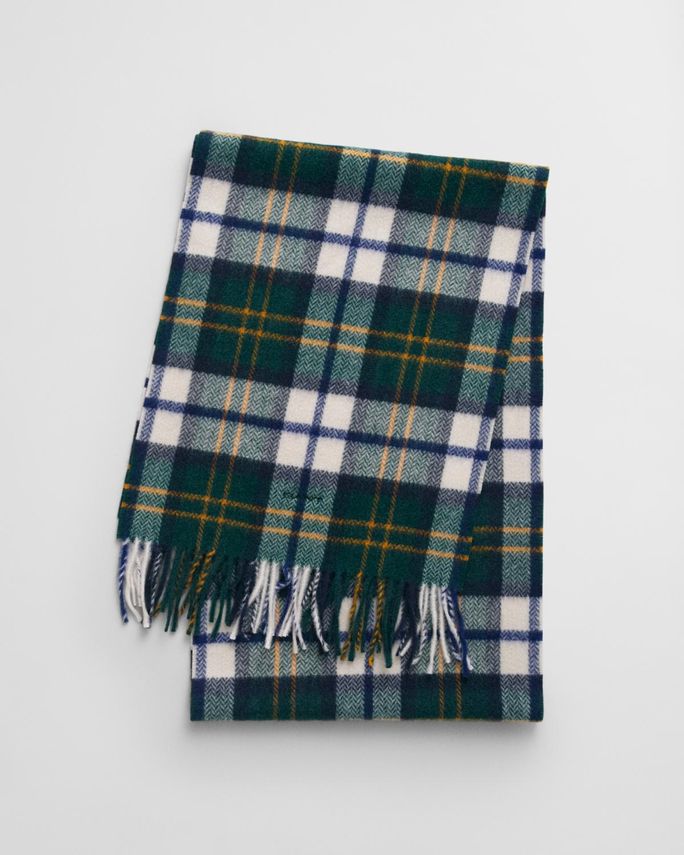 Herringbone Check Wool Woven Scarf fra Gant