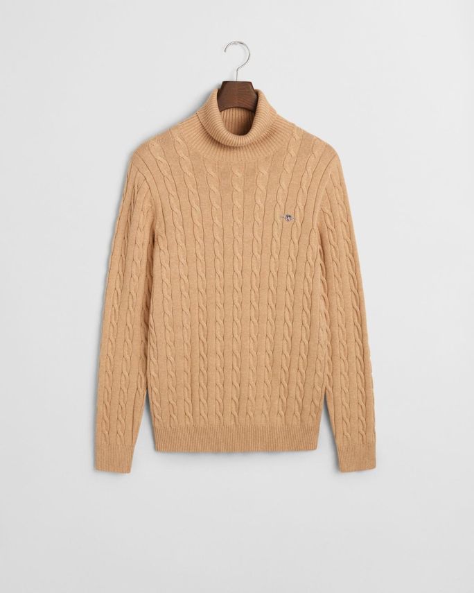 Gant Eksklusiv Kabelstrik Turtleneck - Stilfuld og Komfortabel