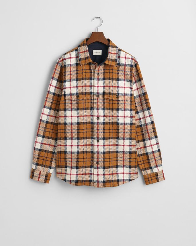 Herringbone Check Overshirt fra Gant - Fantastisk tilbud!