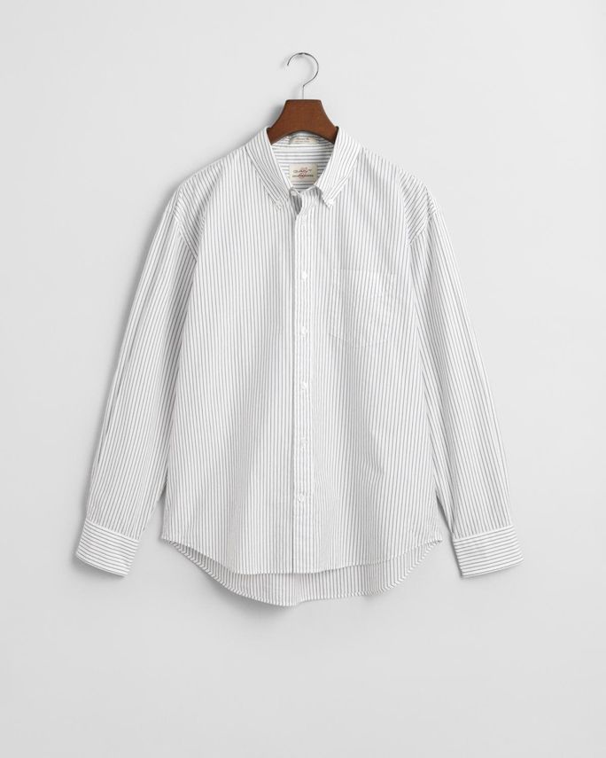 Gant Rel Heritage Poplin Stribet Skjorte på udsalg