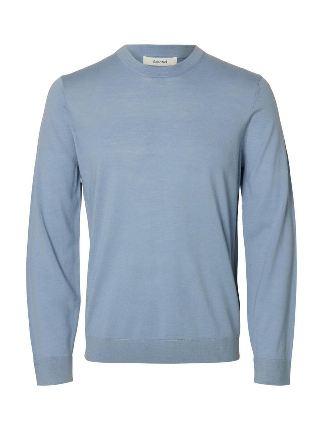 Slhtray Ls Knit Merino Crew Neck No fra Selected