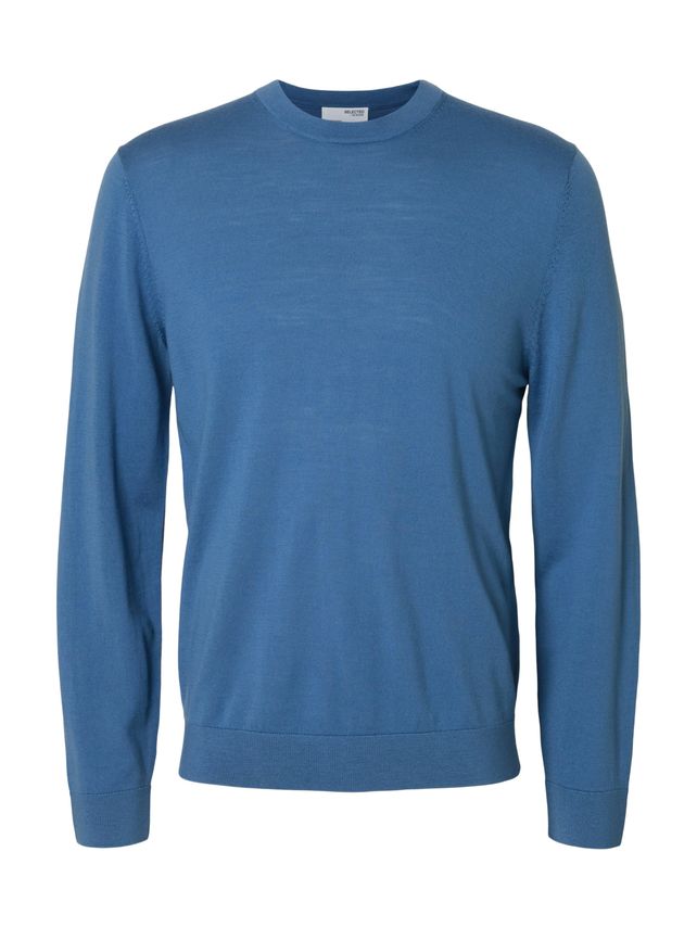 Slhtray Ls Strik Merino Crew Neck - Fantastisk tilbud!