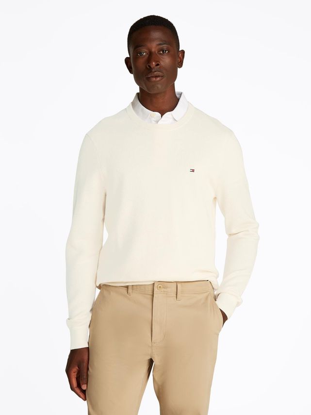 Tommy Hilfiger Essential Structure Crew Neck - Stilfuld Trøje