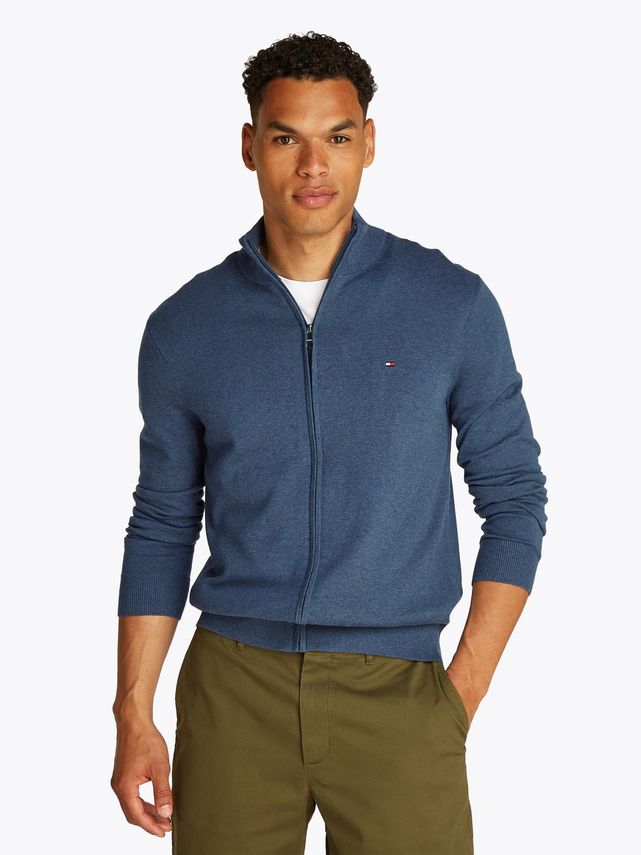 Essential Cotton Zip Thru fra Tommy Hilfiger